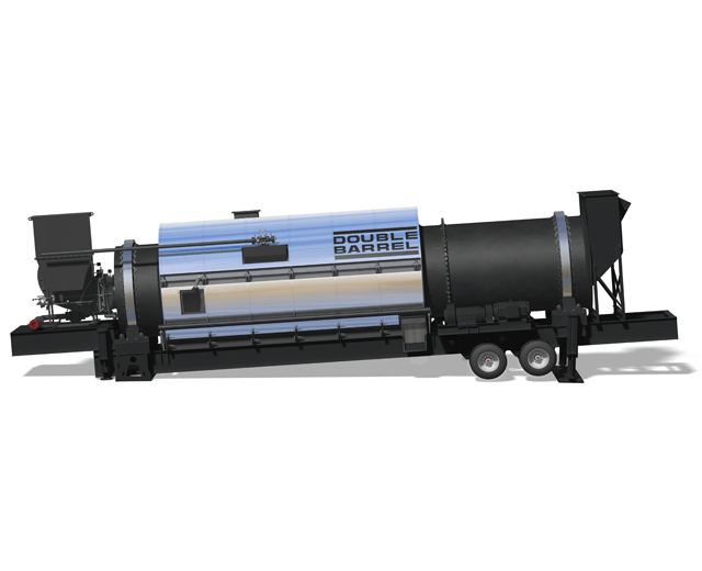 Astec Double Barrel Portable Drum for Aggregate Drying the Asphalt Mixing