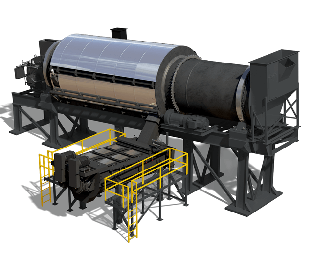 Astec Double Barrel X asphalt dryer with external mixer