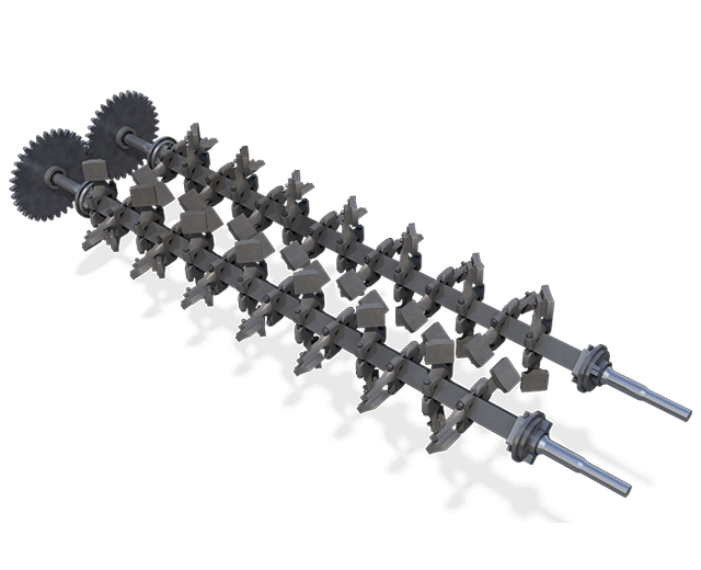 Astec Double Barrel X twin-shaft paddles