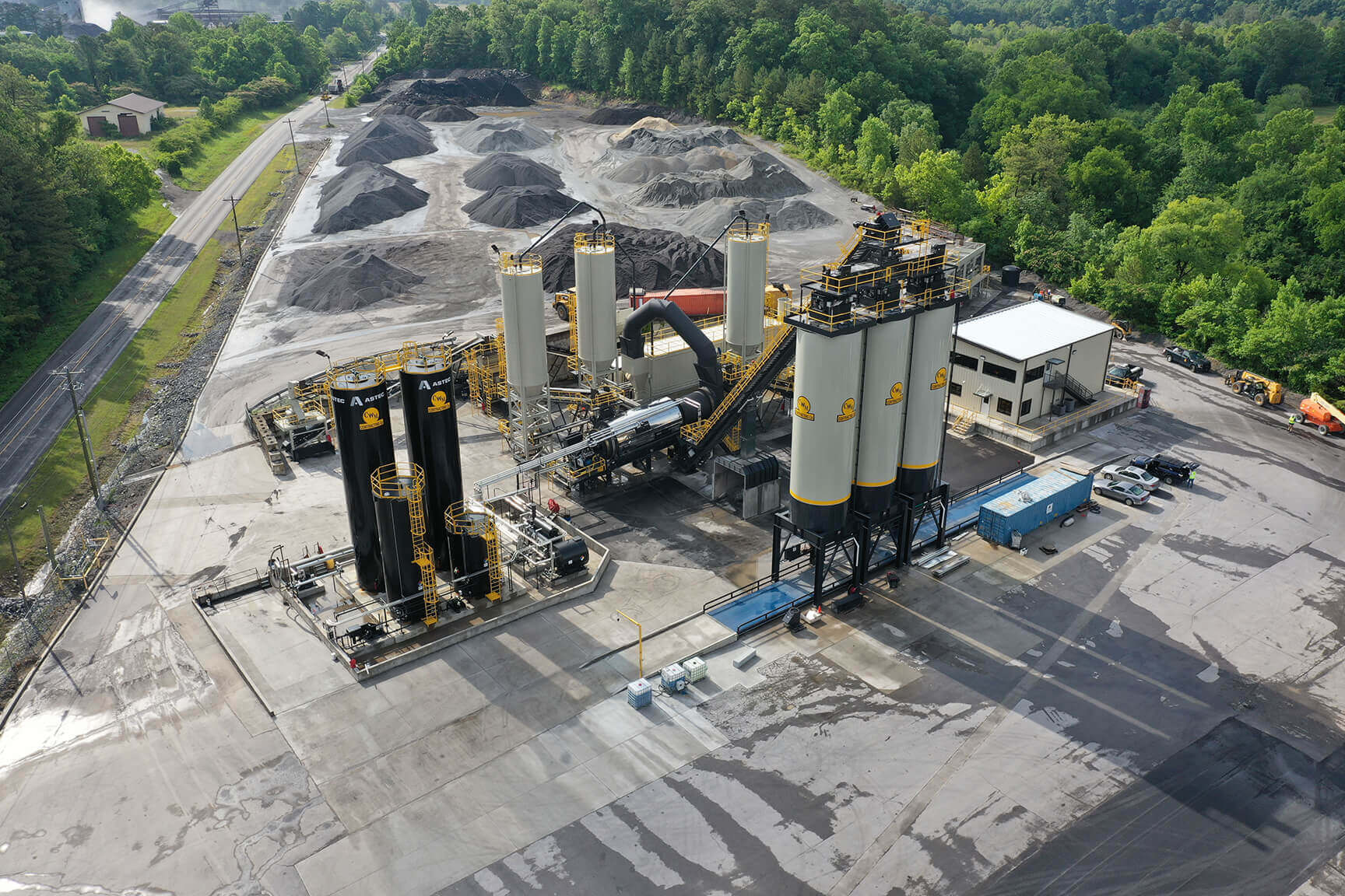 Astec Asphalt Plant Aerial Silo Side