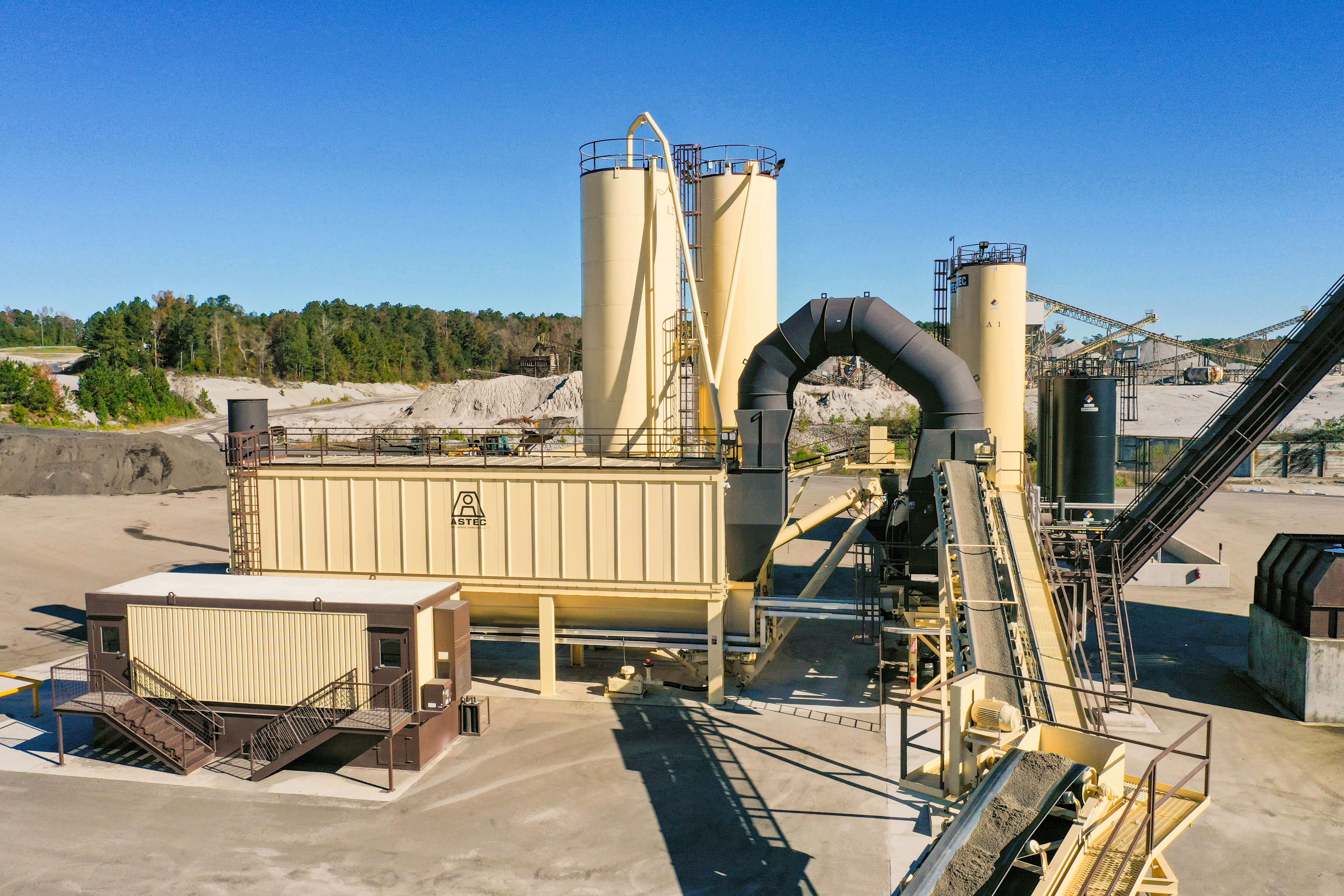 C.W. Matthews Astec asphalt plant in Villa Rica, GA baghouse