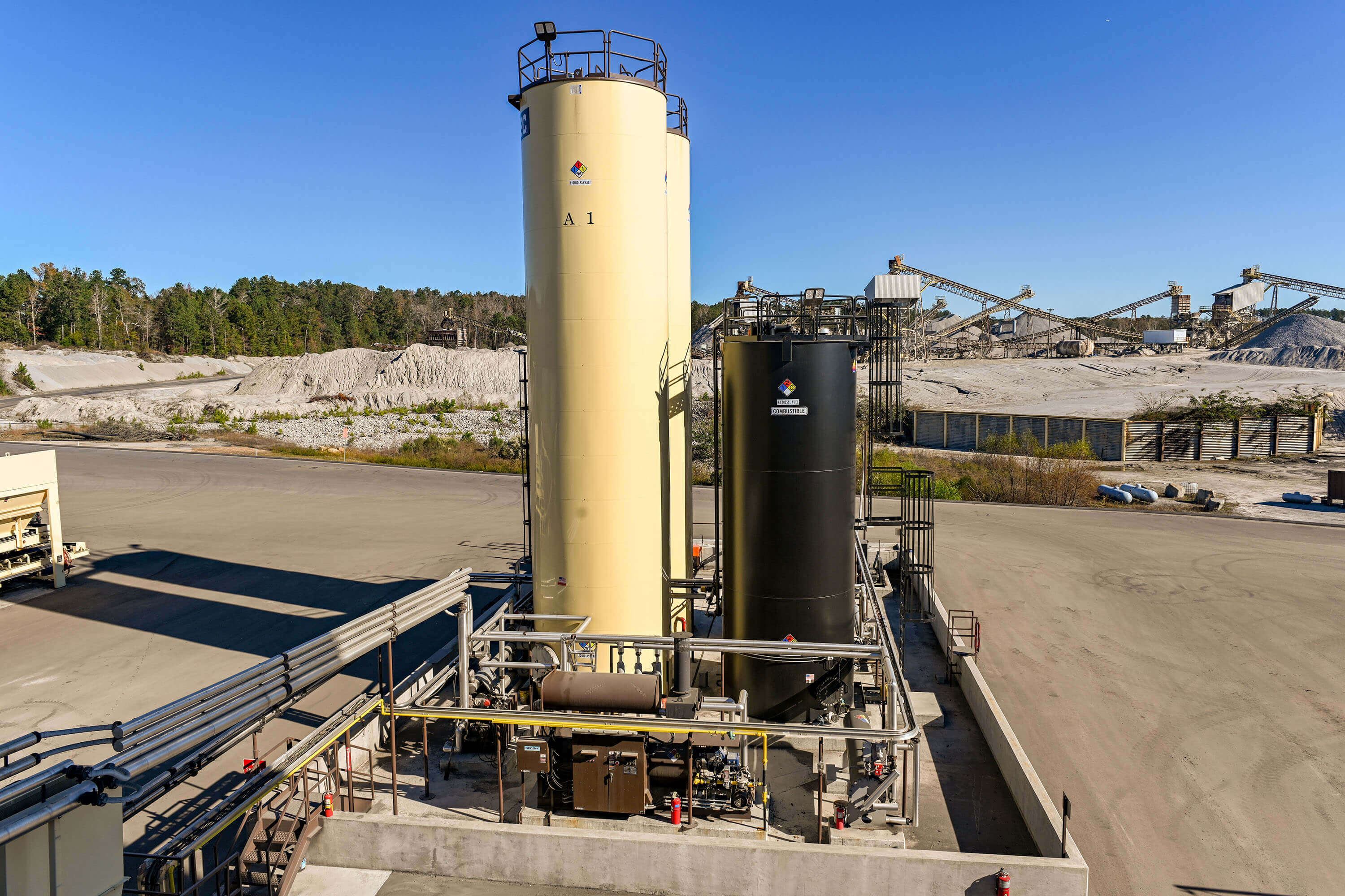 C.W. Matthews tank farm at Villa Rica, GA Astec asphalt plant