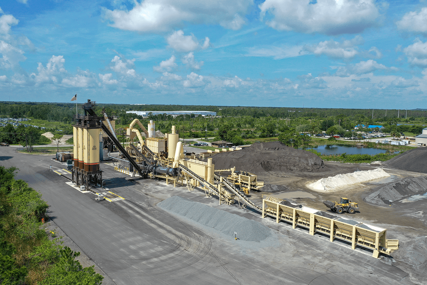 VA Paving Asphalt Plant Aerial Image
