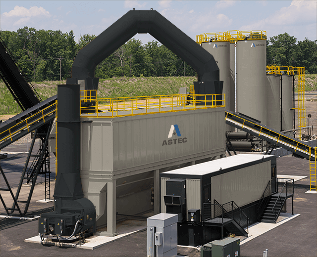 Astec MPack reverse pulse baghouse