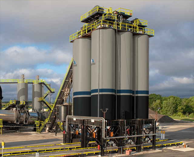 Astec long term storage silos