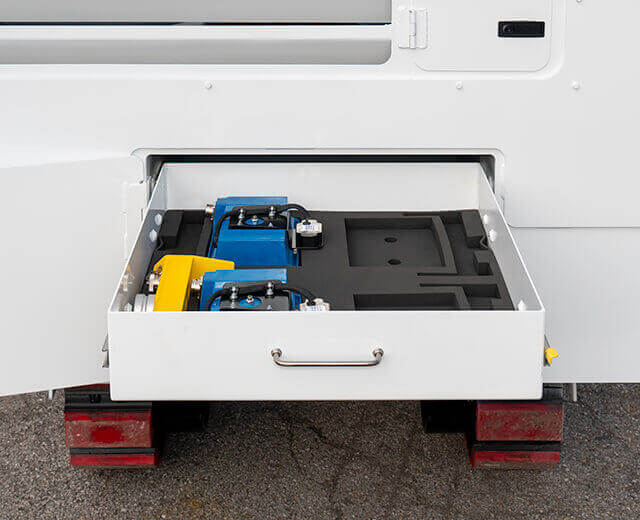 Roadtec RX-505 Cold Planer Convenient Storage