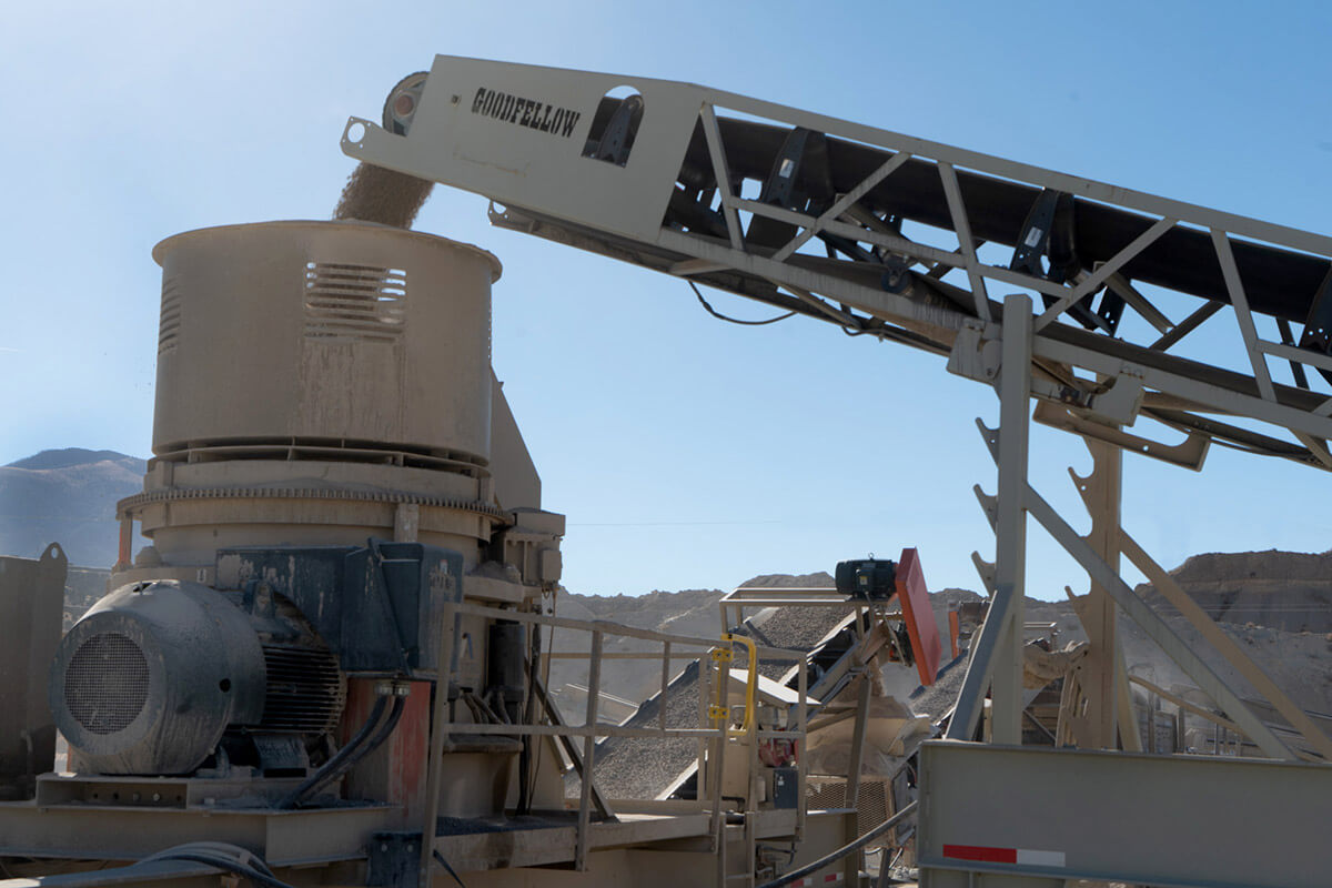 Goodfellow Conveyor with Kodiak K350 Cone Crusher