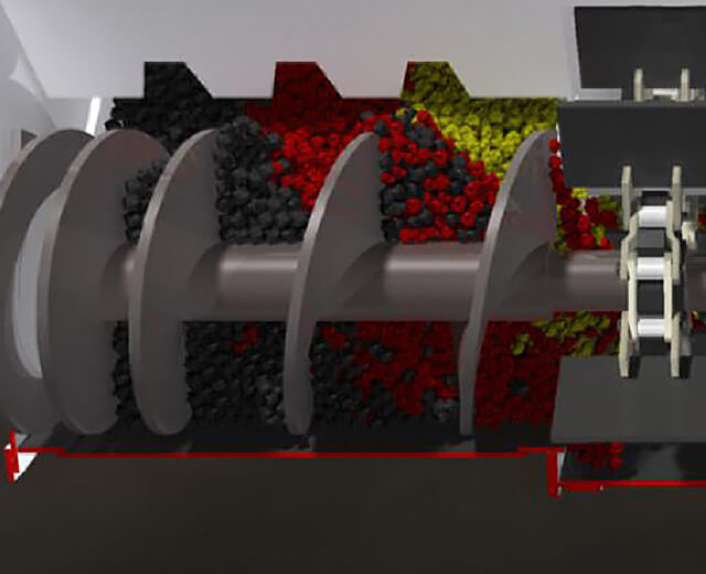 Roadtec SB-3000 Shuttle Buggy MTV Triple Pitch Augers