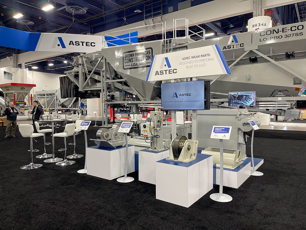 Astec at World of Concrete Booth Display